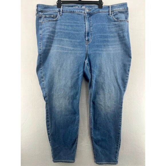 Women's Plus Size 28 Old Navy Rockstar Super Skinny High-Rise Built in Warm Jean - Picture 1 of 5